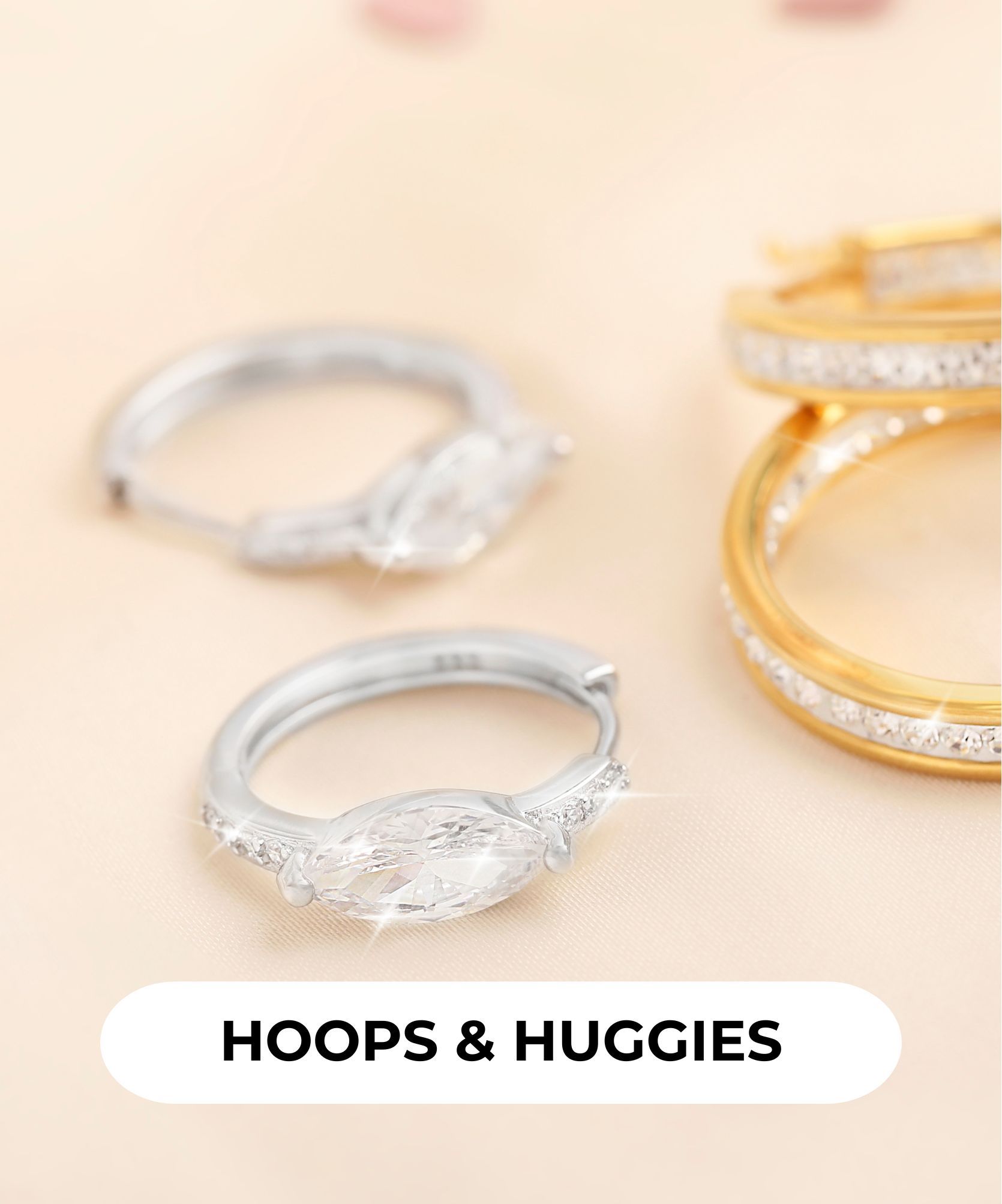 Huggie and Hoop Earrings